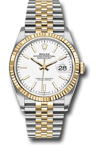Rolex Datejust White Index Dial on Jubilee 126233 2017