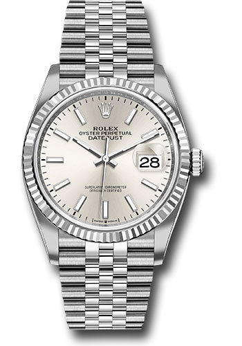 Rolex Datejust 36 Silver Index Dial on Jubilee 126234 Card 2019