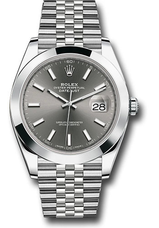 Rolex Datejust 41 Dark Rhodium Dial on Jubilee 126300 Card 2026