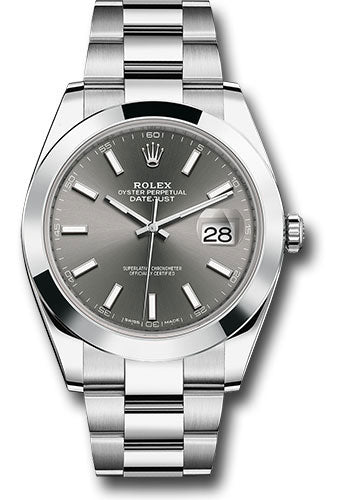 Rolex Datejust 41 Dark Rhodium Dial on Oyster 126300 Card 2025