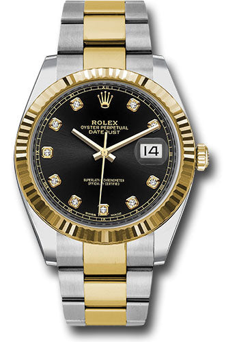 Rolex Datejust 41 Black Diamond Dial on Oyster 126333 Card 2023