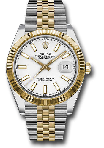 Rolex Datejust 41 White Index Dial on Jubilee 126333 Card 2018