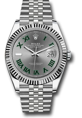 Rolex Datejust 41 Slate Green Roman Dial on Jubilee 126334 Complete 2026