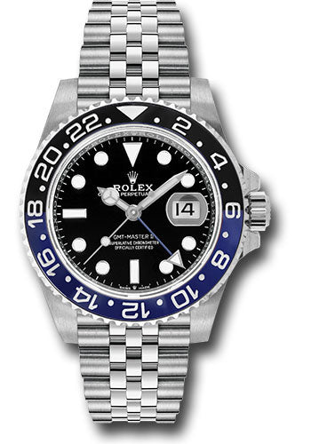 Rolex GMT-Master II Batgirl Black Dial on Jubilee 126710BLNR Card 2020