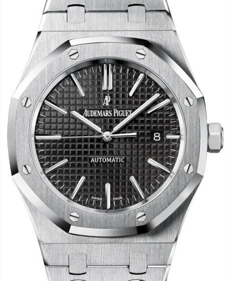 Audemars Piguet Royal Oak Selfwinding Black Dial on Bracelet 15400ST.OO.1220ST.01 Archives 2015