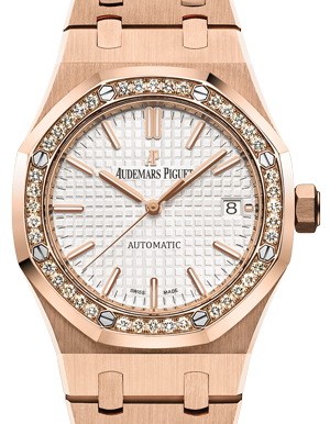 Audemars Piguet Royal Oak Selfwinding White Dial on Bracelet 15451OR.ZZ.1256OR.01 Complete 2017
