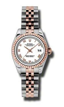 Rolex Datejust Lady 26 White Roman Dial on Jubilee 179171 2012
