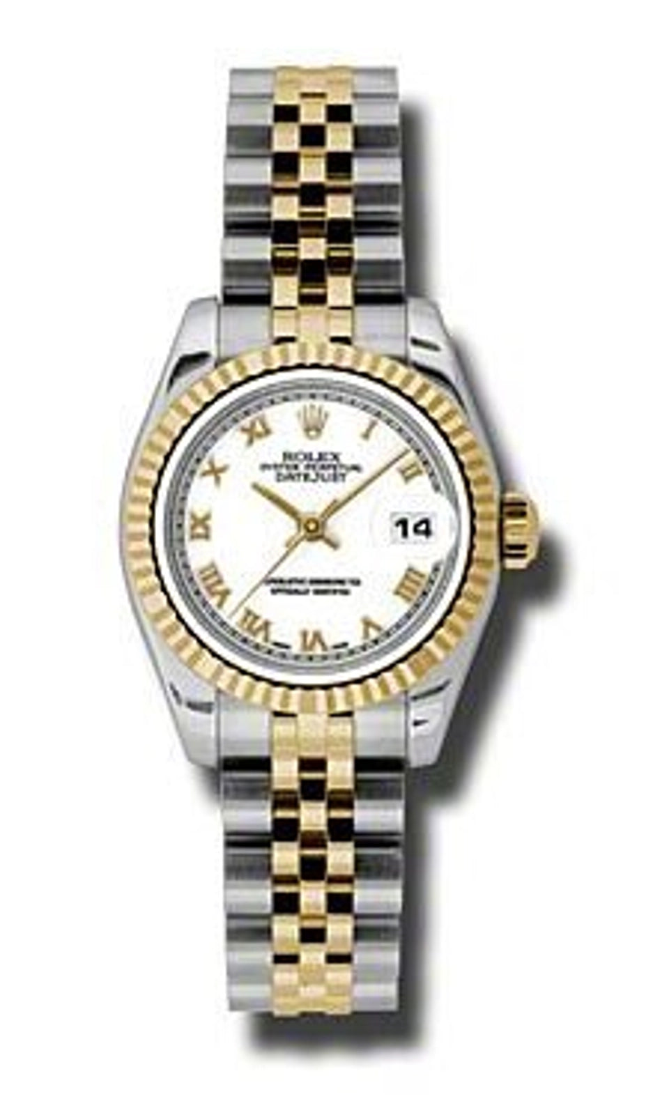 Rolex Datejust Lady White Roman Dial on Jubilee 179173 Card 2009