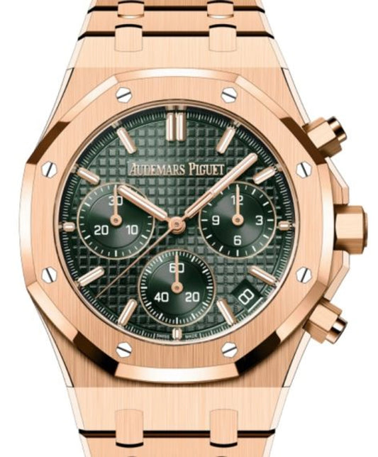 Audemars Piguet Royal Oak Chronograph Green Dial on Bracelet 26240OR.OO.1320OR.08 Complete 2024