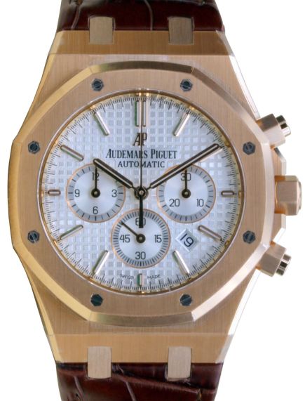 Audemars Piguet Royal Oak Chronograph Silver Dial on Leather Strap 26320OR.OO.D088CR.01 2016