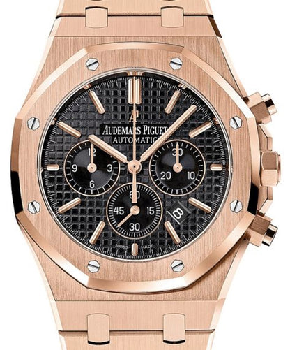 Audemars Piguet Royal Oak Chronograph Black Dial on Bracelet 26320OR.OO.1220OR.01 Archives 2016