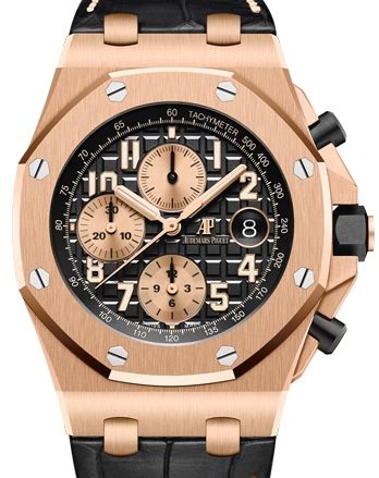 Audemars Piguet Offshore Chronograph Black Dial on Leather Strap 26470OR.OO.A002CR.02 Complete 2021