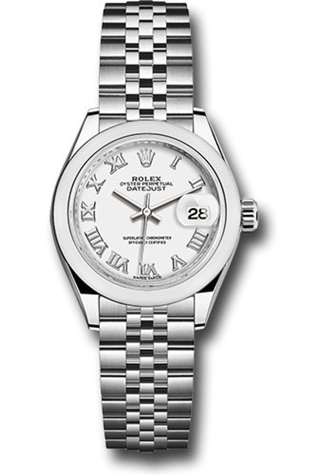Rolex Datejust Lady White Roman Dial on Jubilee 279160 Complete 2018