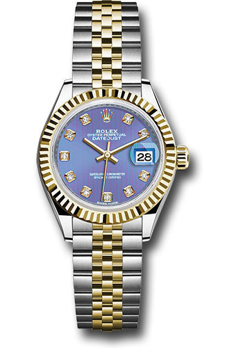 Rolex Datejust Lady Lavender Diamond Dial on Jubilee 279173 Card 2017