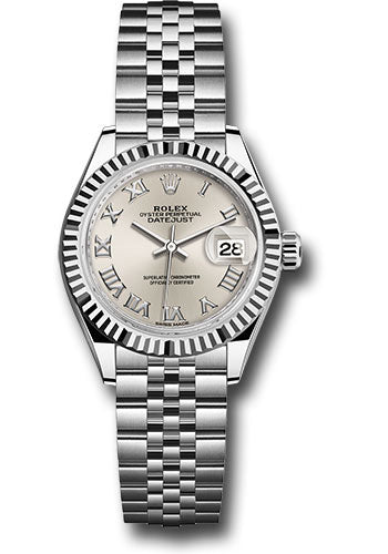 Rolex Datejust Lady Silver Roman Dial on Jubilee 279174 Card 2019