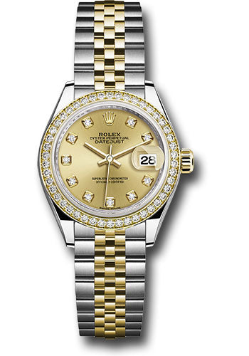 Rolex Datejust Lady Champagne Diamond Dial on Jubilee 279383RBR Card 2017