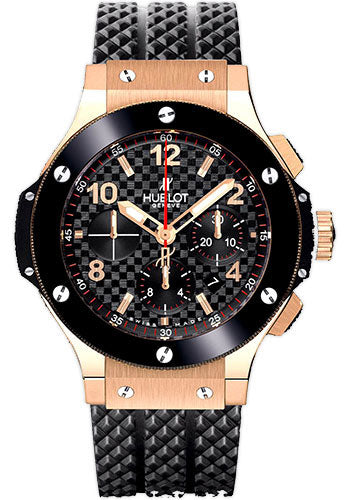 Hublot Big Bang Red Gold and Ceramic Black Carbon Dial on Rubber Strap 301.PB.131.RX 2006