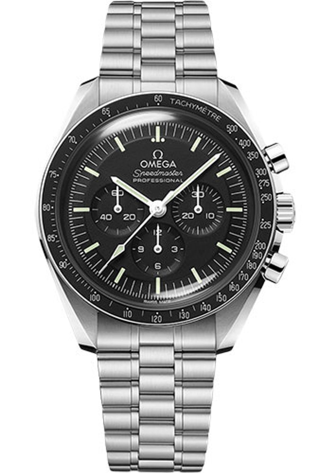 Omega Speedmaster Moonwatch Professional Co-Axial Master Chronometer Chronograph Black Dial on Bracelet 310.30.42.50.01.001 Complete 2026