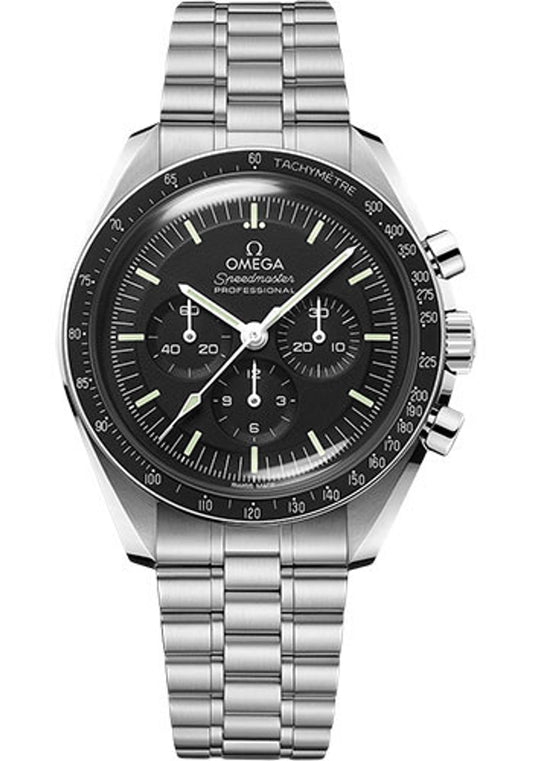 Omega Speedmaster Moonwatch Professional Co-Axial Master Chronometer Chronograph Black Dial on Bracelet 310.30.42.50.01.001 Complete 2026