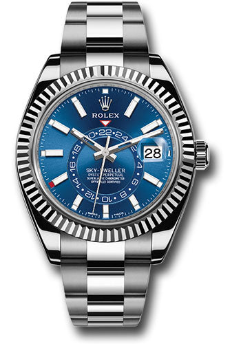 Rolex SkyDweller Blue Dial on Oyster 326934 Card 2021