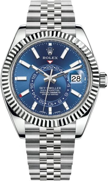 Rolex SkyDweller Blue Dial on Jubilee 326934 Card 2021