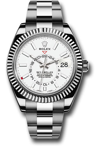 Rolex SkyDweller White Dial on Oyster 326934 Card 2019
