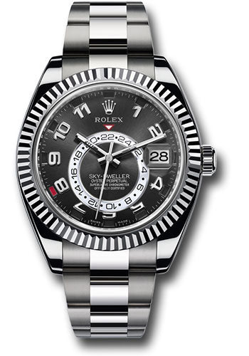 Rolex SkyDweller Black Arabic Dial on Oyster 326939 2014