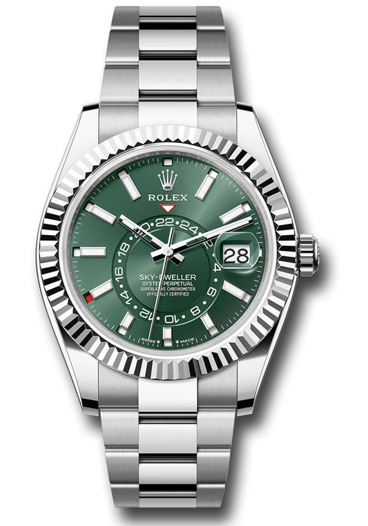 Rolex SkyDweller Mint Green Index Dial on Oyster 336934 Card 2026