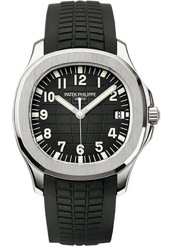 Patek Philippe Aquanaut Black Dial on Strap 5167A-001 Papers 2017